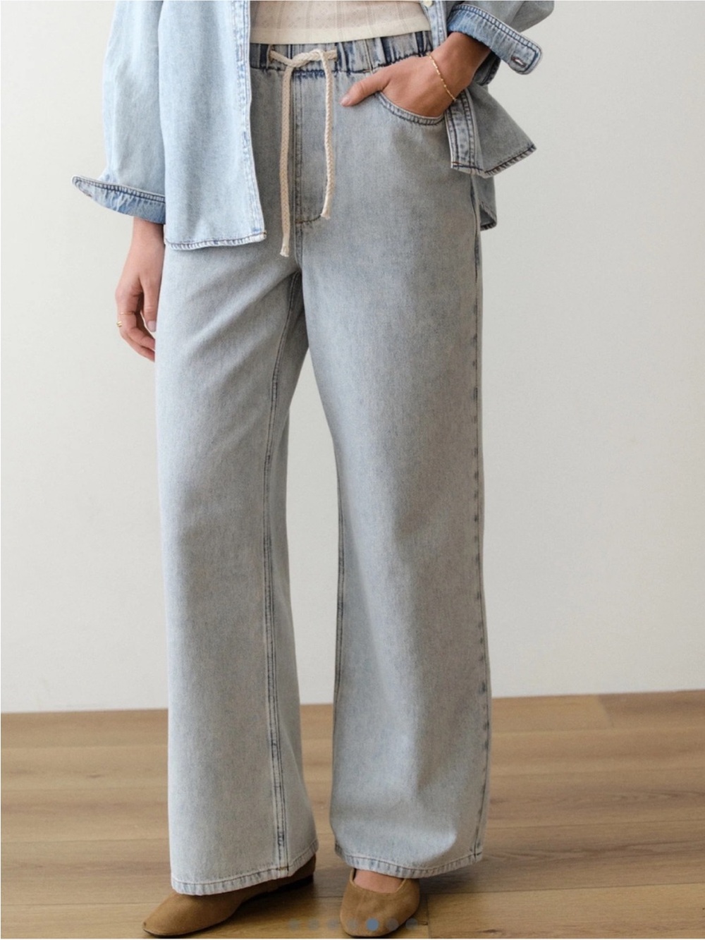 Marine Layer Ella Wide-Leg Jean Pant XS